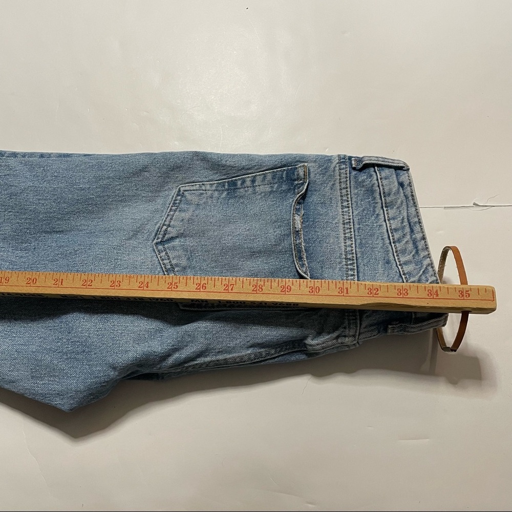 Topshop High Waist High Rose Distressed Mom Jeans Size W28 L30 Streetwear Y2K - Picture 8 of 8